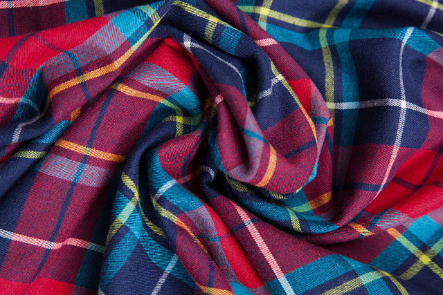 13940/Red/Navy - Костюмная ткань