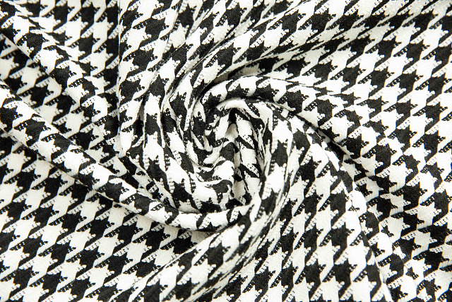 13941/Black/White - Костюмная ткань