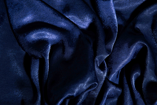 14902/Navy/C2 - Сатин-однотон